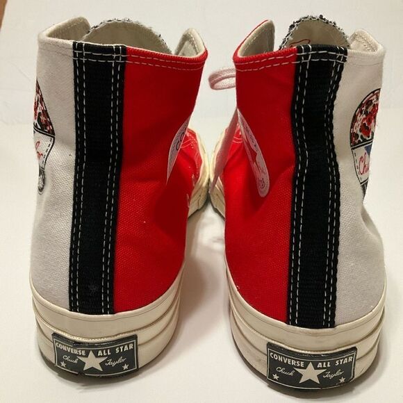 Converse Chuck ‘Logo Play’ White Rush Blue Hi Tops. Awesome! Unisex M 11.5, W9.5 - Picture 7 of 16